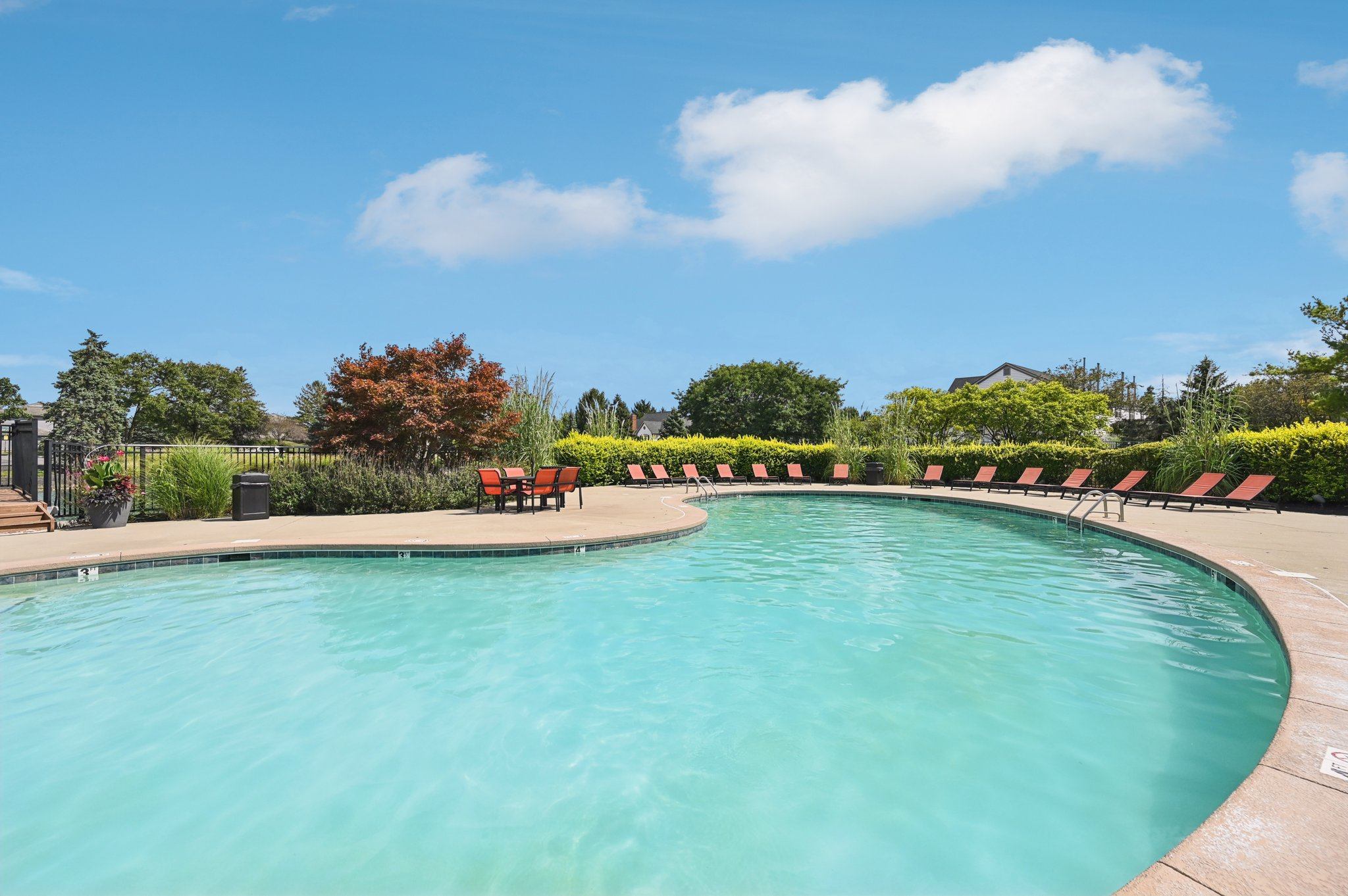 community pool area