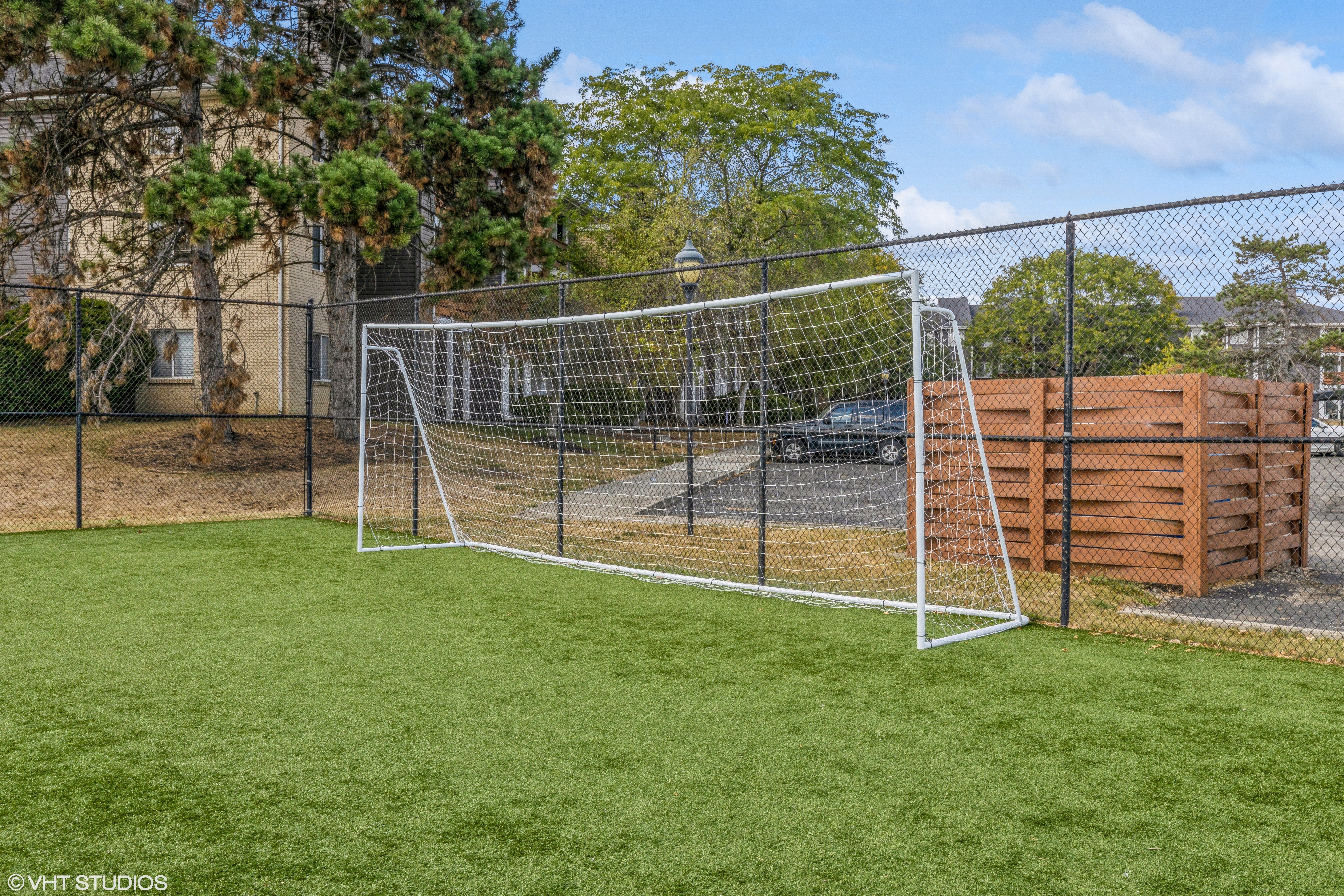 community soccer field goal